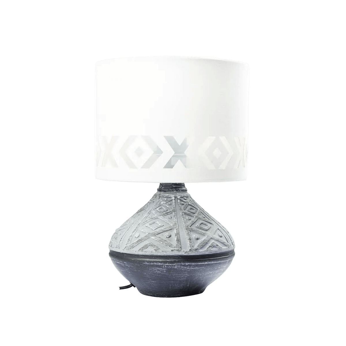 Bali Grey Table Lamp — transparent background, 1254 × 1254