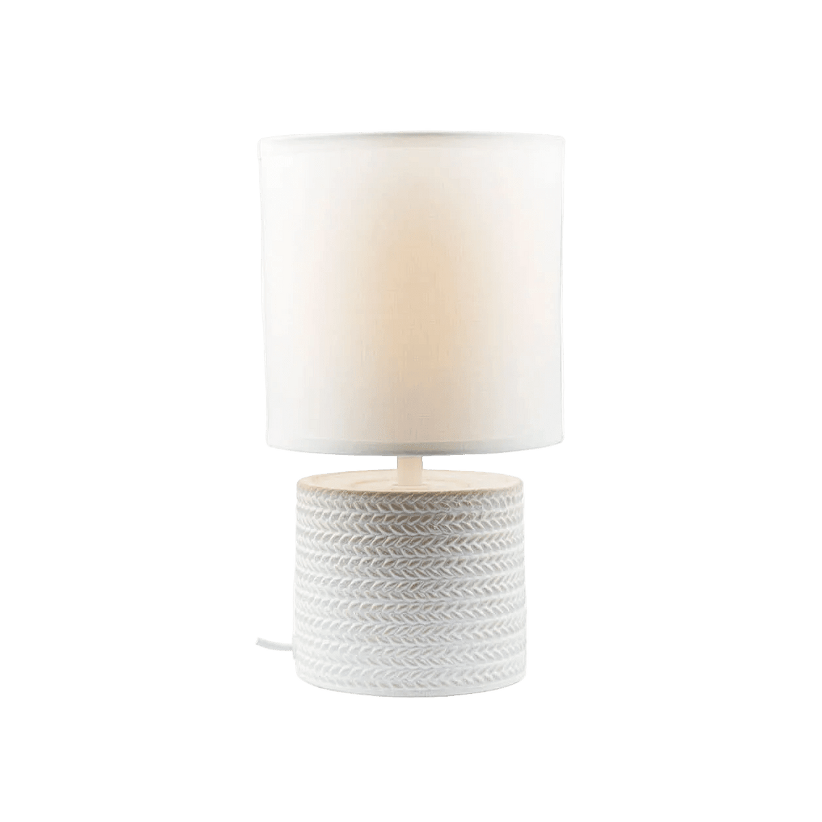 Valencia White Table Lamp — transparent background, 1254 × 1254