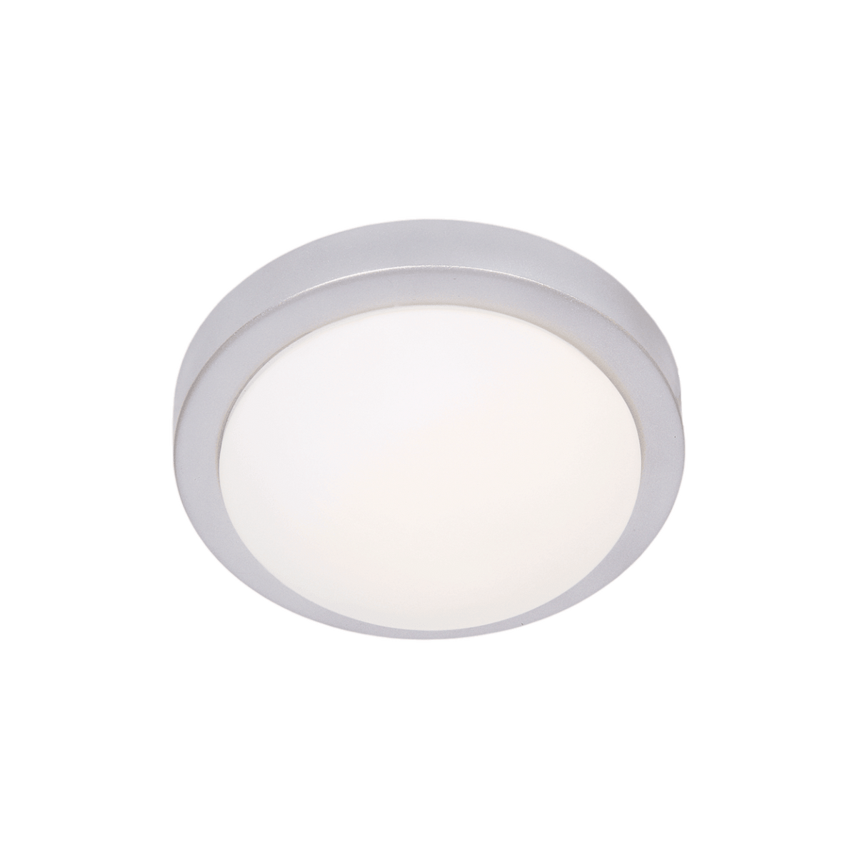 Silver Ceiling Light with White Glass — transparent background, 1254 × 1254