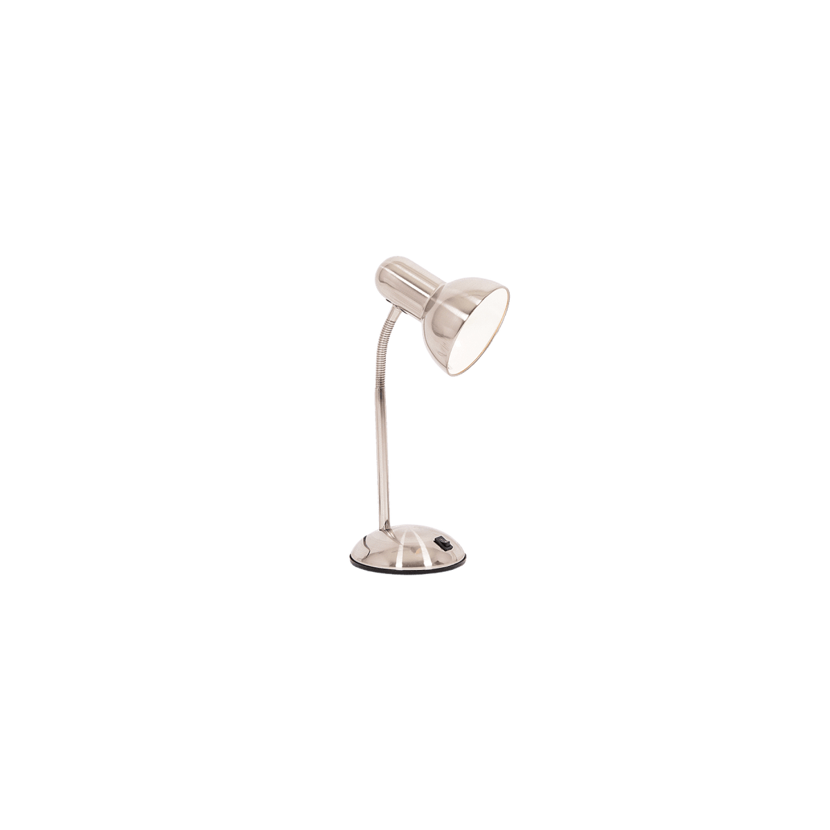 Satin Chrome Desk Lamp with Switch product image on a transparent background