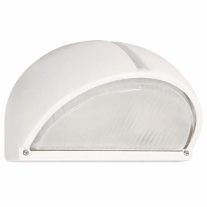 White half moon wall light