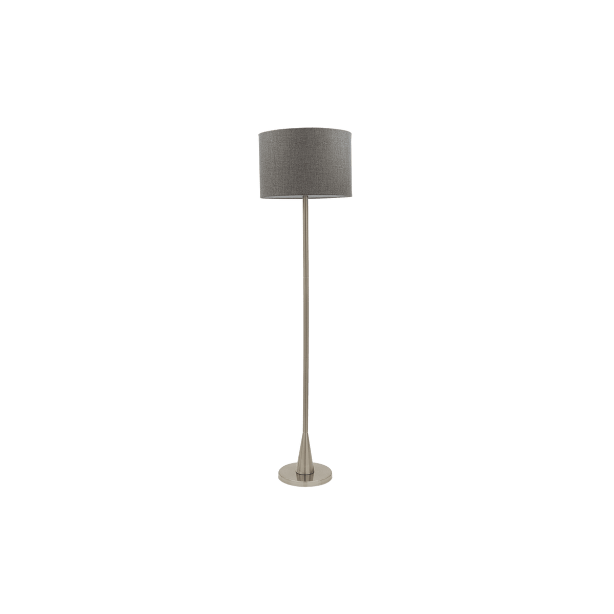 Satin Chrome Standing Floor Lamp product image on a transparent background