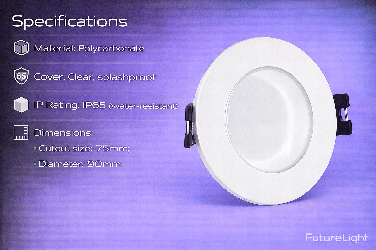 LED Bathroom Downlight Holder - IP65