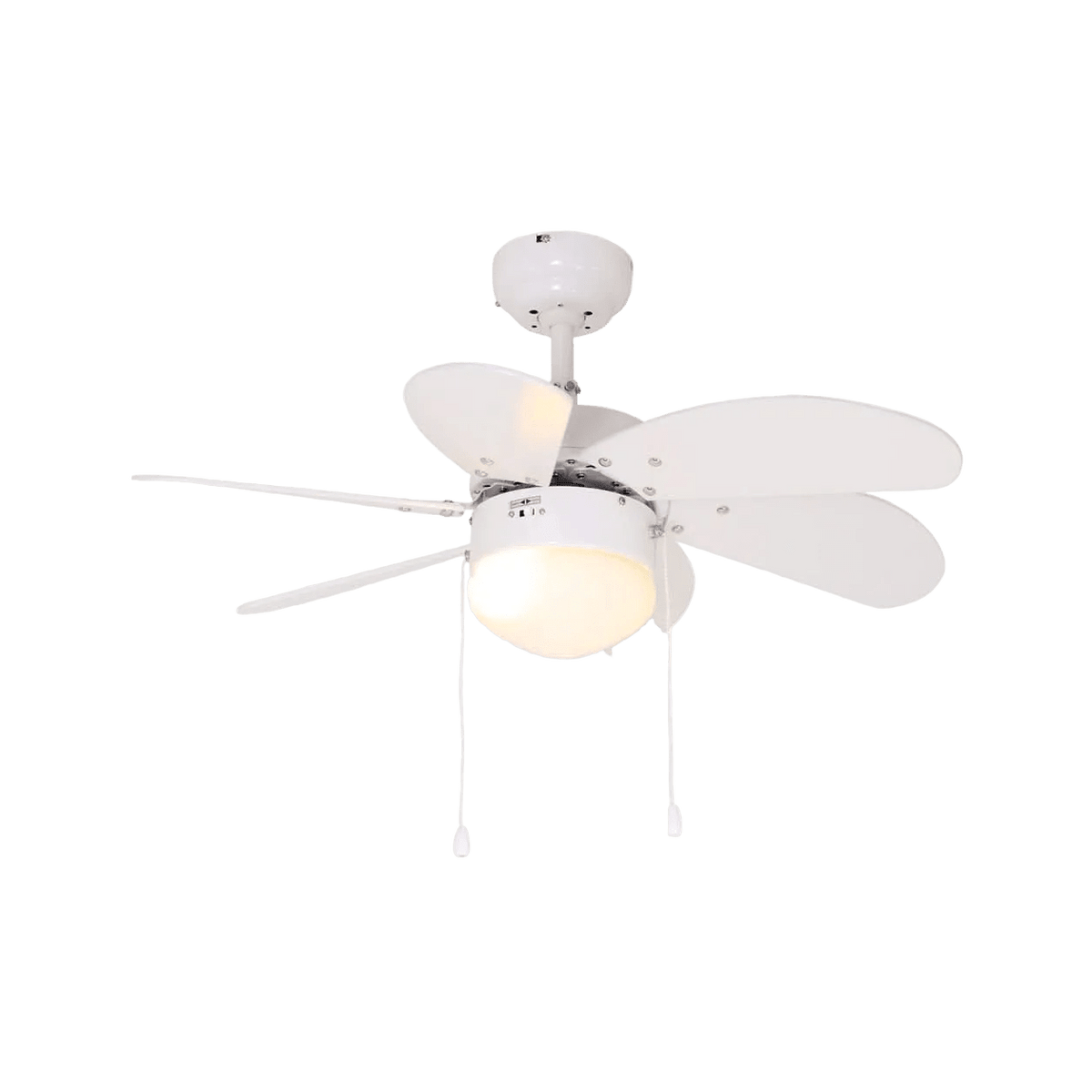 Fan Turbo Swirl 6 Blades White product image on a transparent background