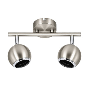 2 Light GU10 Ceiling Fitting product image on a white background