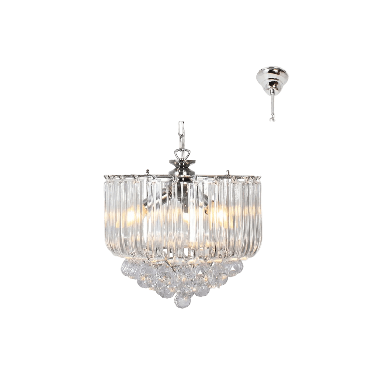 Otis 5 Light Chandelier Acrylic product image on a transparent background