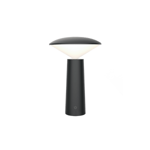 Rechargeable Mini LED Table Lamp - Black product image on a transparent background