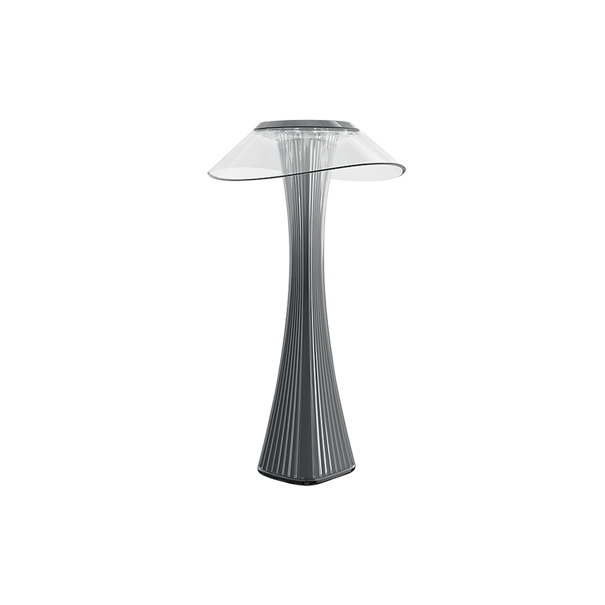 Grey Rechargeable LED Table Lamp product image on a transparent background