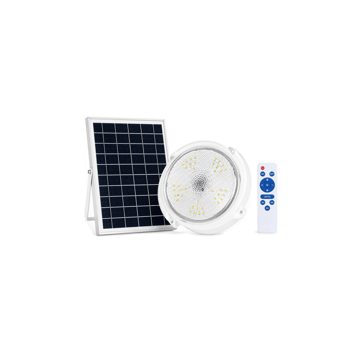 500 Lumen Solar Bulkhead Light product image on a transparent background