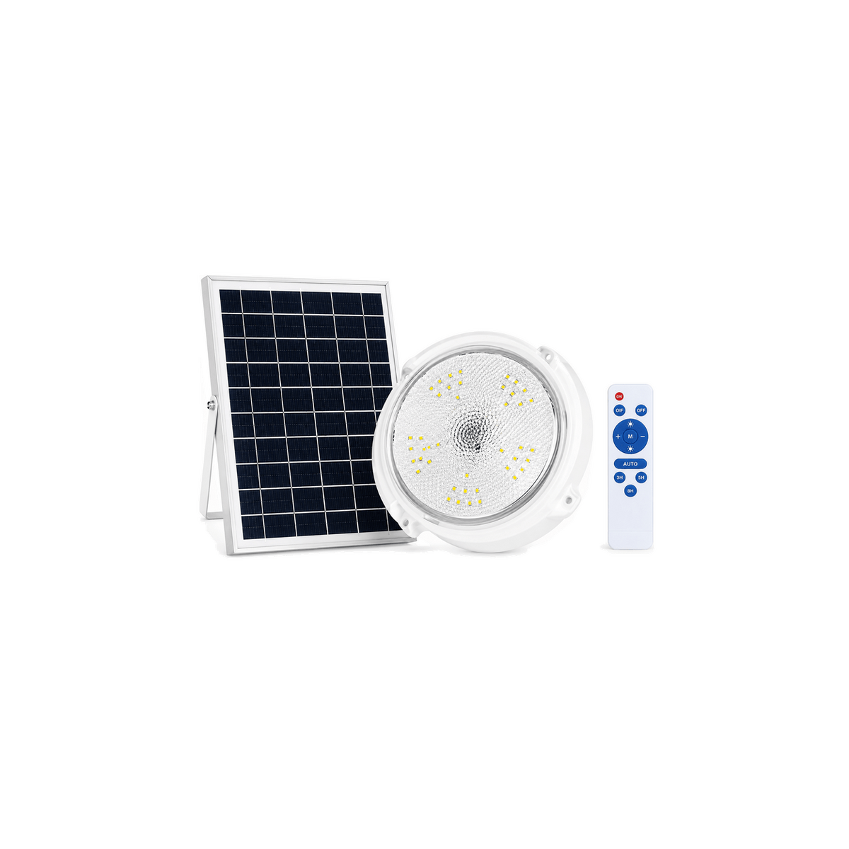 700 Lumen Solar Bulkhead Light product image on a transparent background