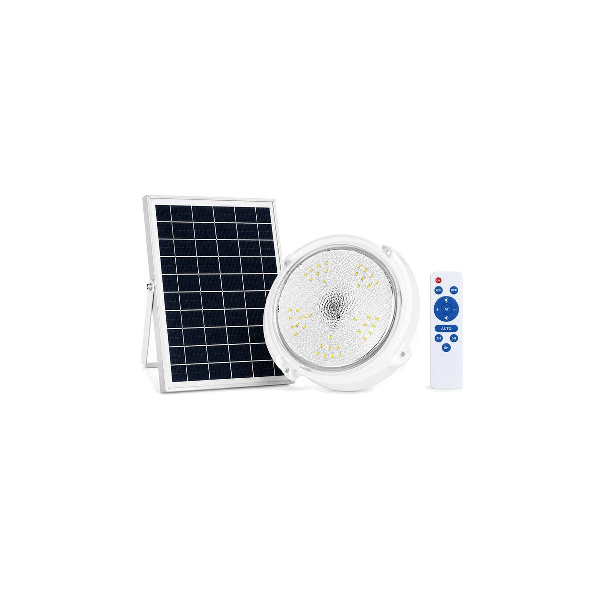 700 Lumen Solar Bulkhead Light product image on a white background