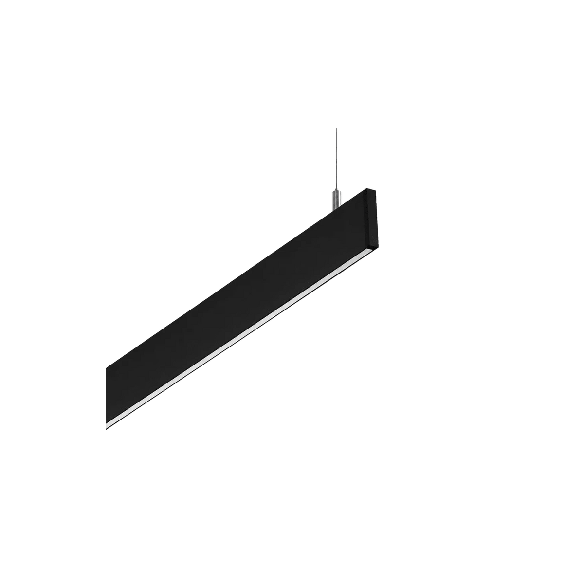 Chiara Black Up & Down Linear Pendant - Warm White (3000K) product image on a transparent background