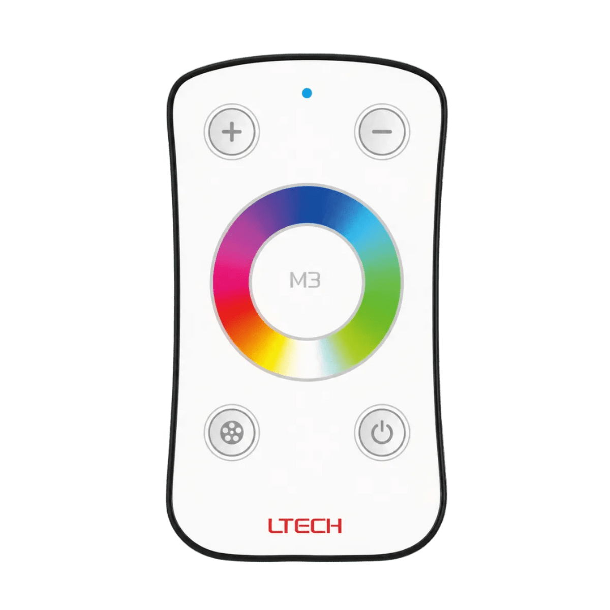 LED Strip Light - M4 RF Receiver 20A with M3 RF RGB Remote Control product image on a transparent background