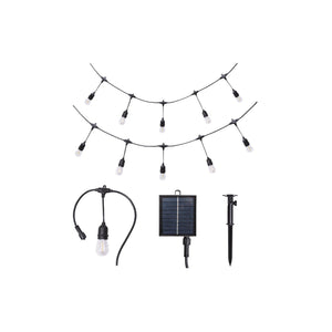 Solar Outdoor String Light Kit - IP65 product image on a white background