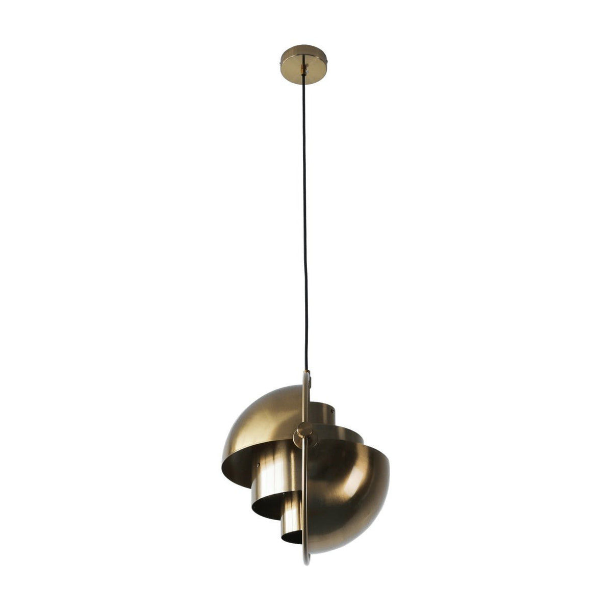 Jupiter Mult-Way Antique Brass Pendant product image on a white background