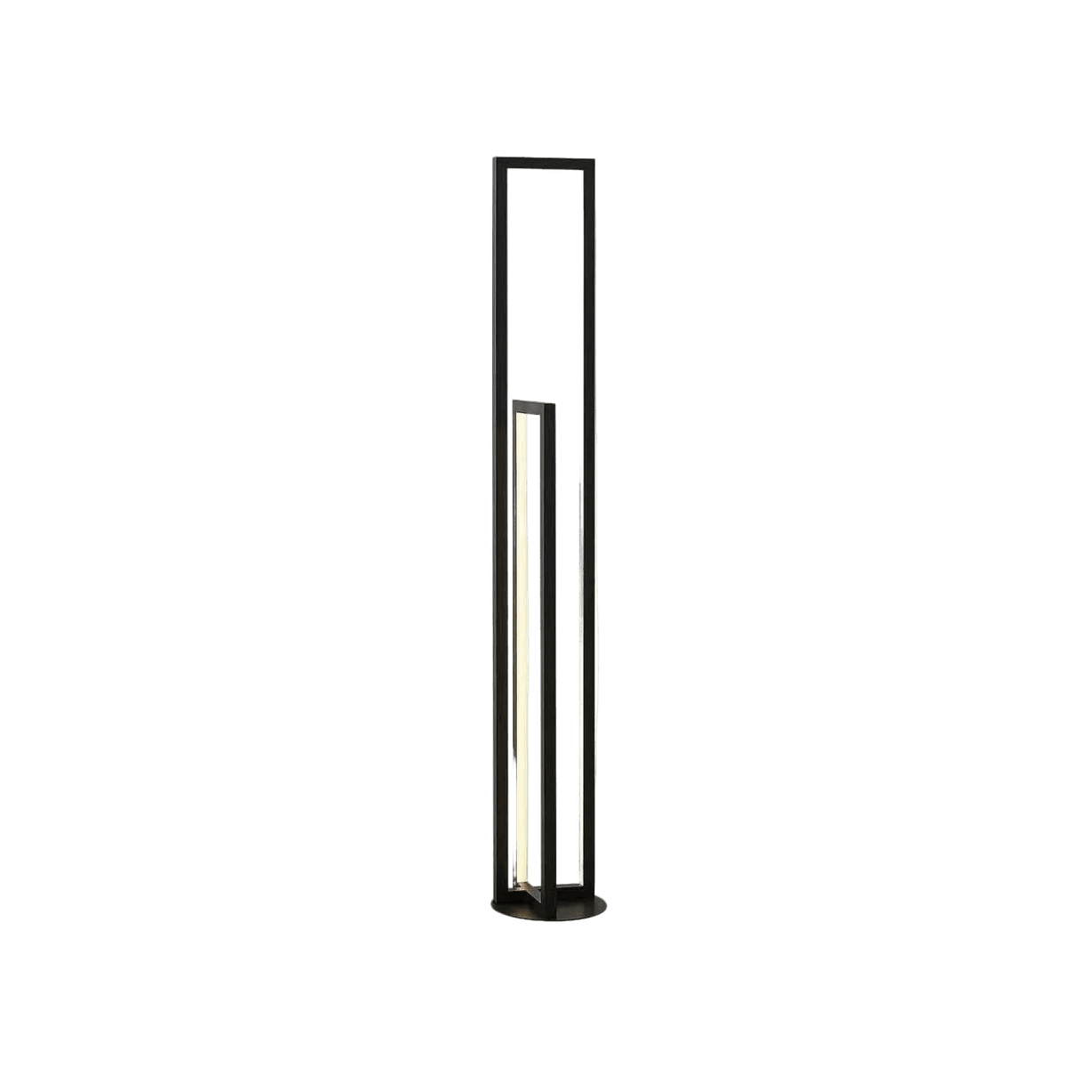 Enigma Black LED Floor Lamp product image on a transparent background