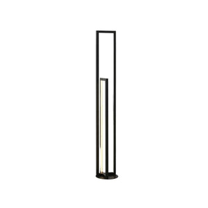 Enigma Black LED Floor Lamp product image on a white background