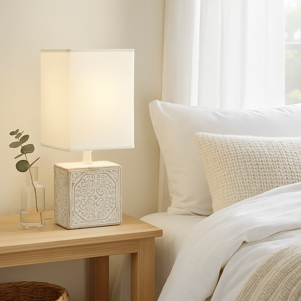 Madeira White Table Lamp