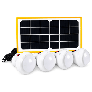 Portable Solar 4 Light Kit — transparent background
