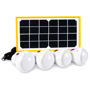 Portable Solar 4 Light Kit — white background