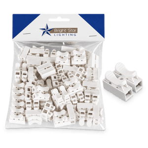 2 Pole Cable Quick Connectors - 50 Pack — transparent background