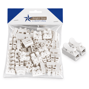 2 Pole Cable Quick Connectors - 50 Pack — white background