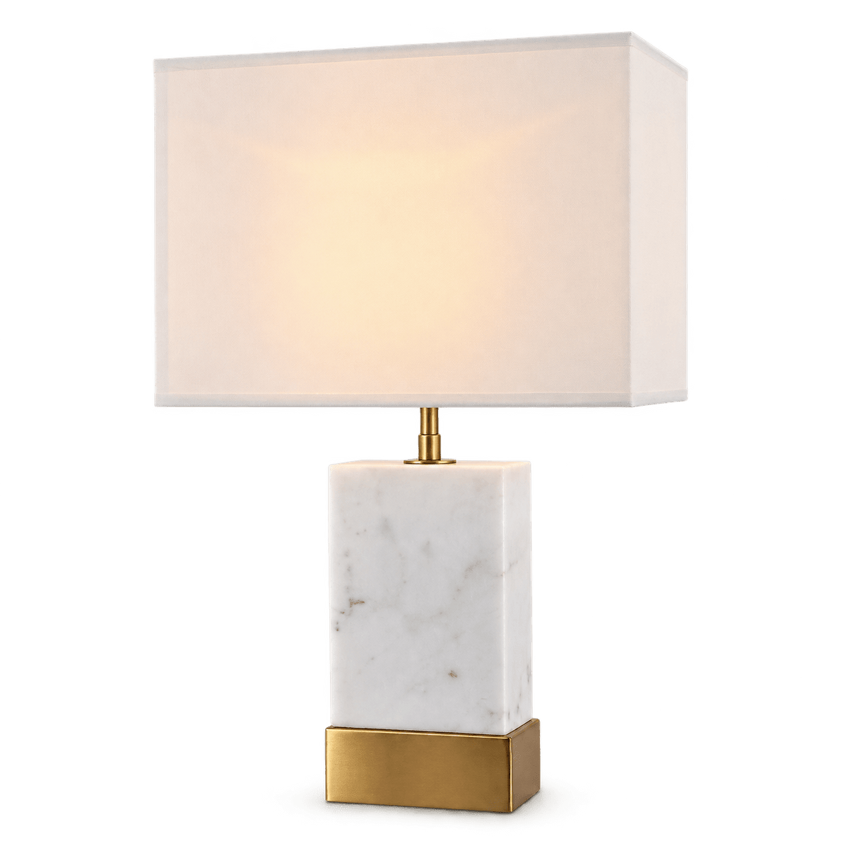 Bach Gold & Marble Table Lamp — transparent background