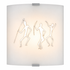 Wall sconce with abstract human figures design on a white background