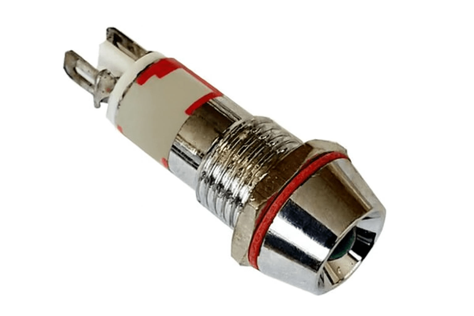 12V White LED Pilot Light 10mm