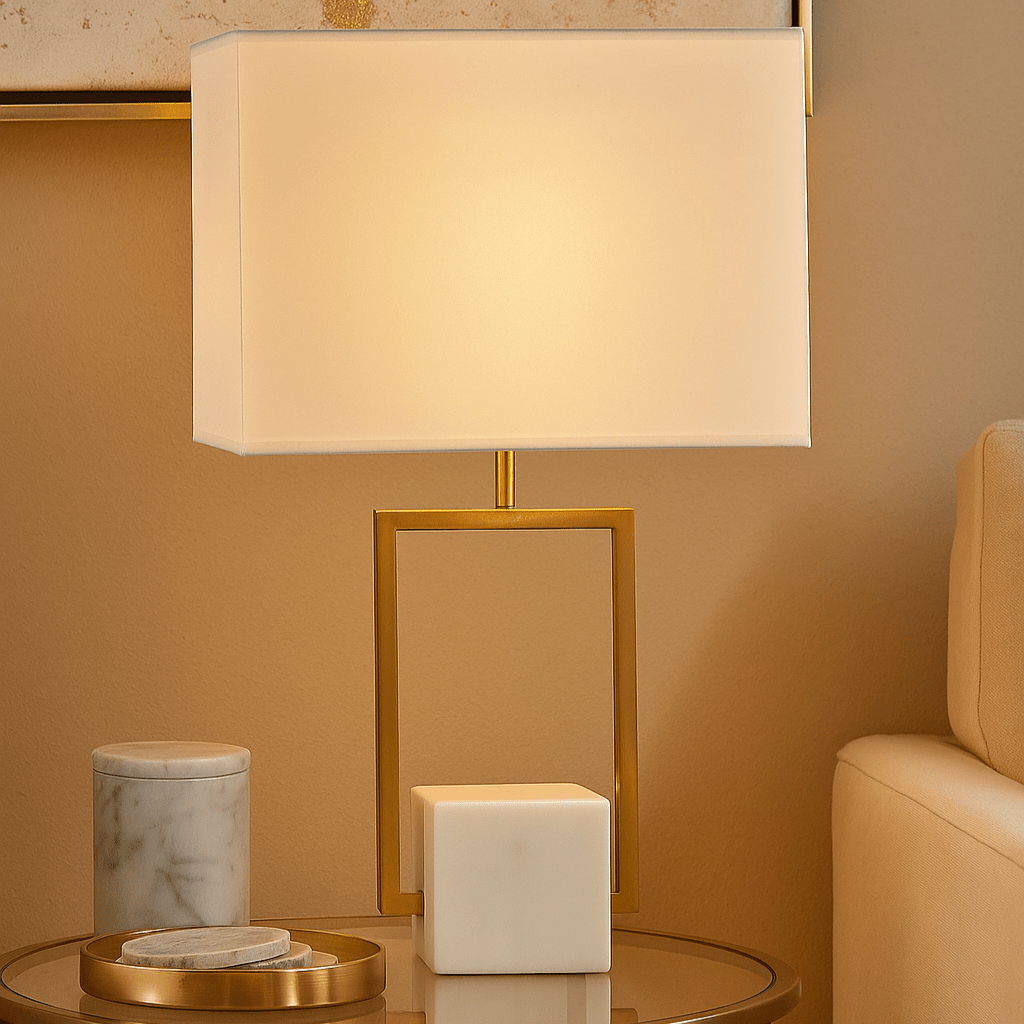 Verdi Gold & Marble Table Lamp