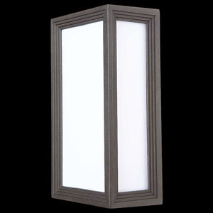 Dark Grey Rectangular Bulkhead Outdoor Wall Light IP44