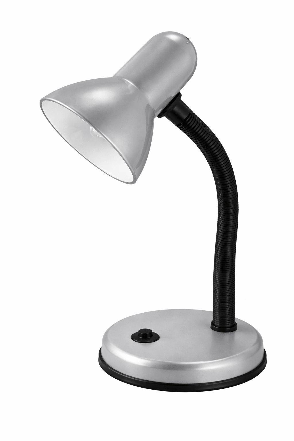 Modern desk lamp with a flexible neck and metal finish, ideal for focused lighting.