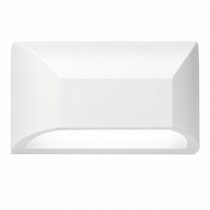 6 Watt LED wall light in white, featuring a modern design suitable for outdoor use.