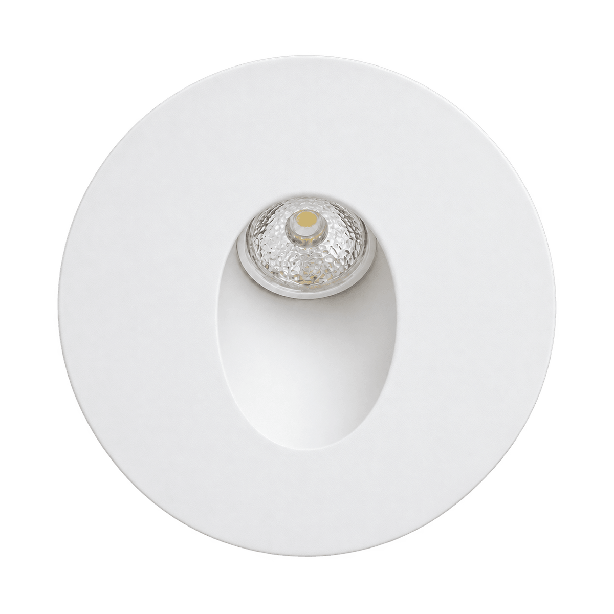 Transparent-background product image of the Bethulli round white recessed indoor LED step light