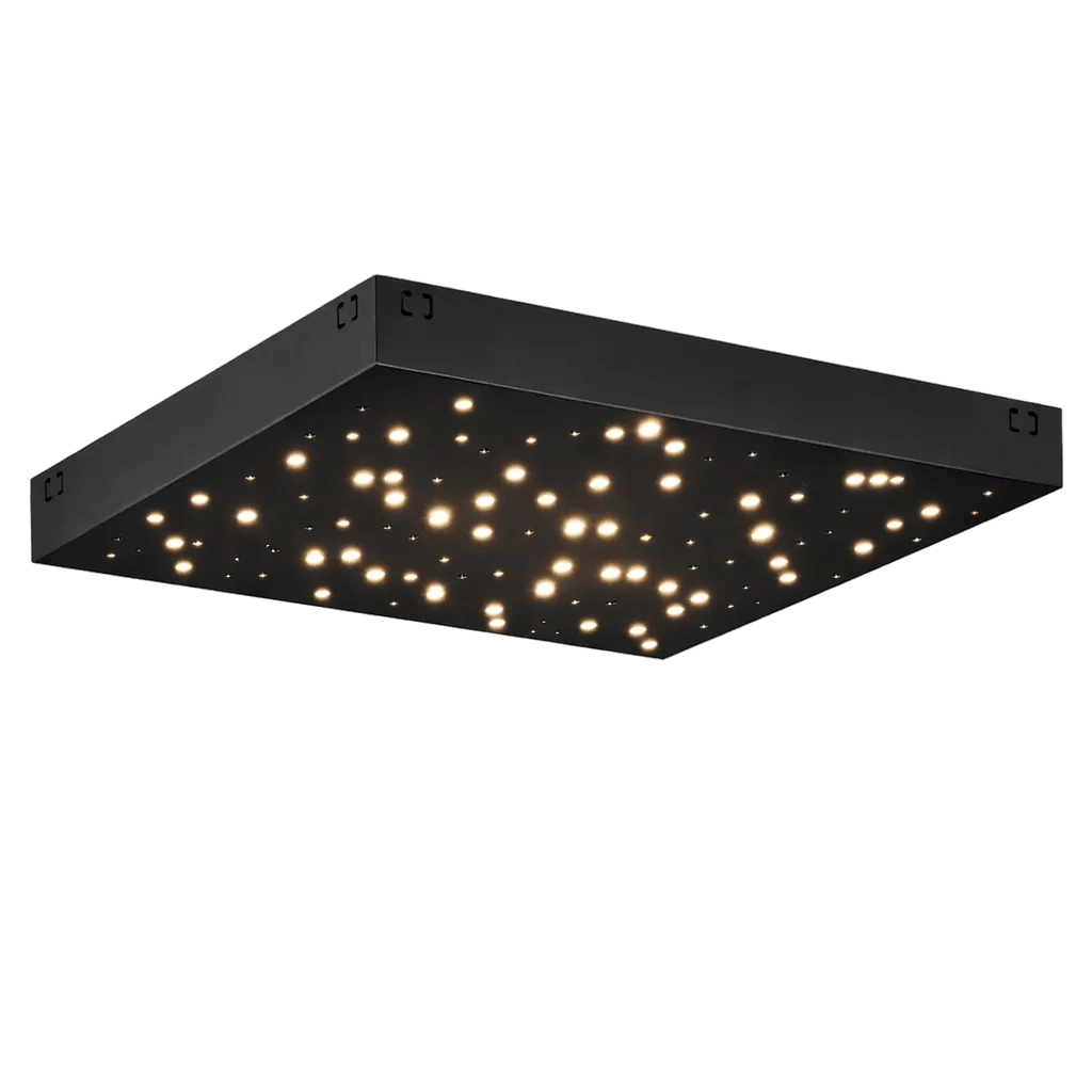 LED Surface-Mount Square Starlight Panel Light - Black