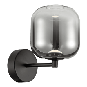 Misty Morning LED Wall Light - Black — transparent background
