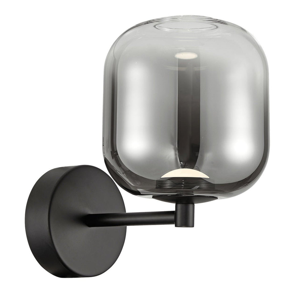 Misty Morning LED Wall Light - Black — white background