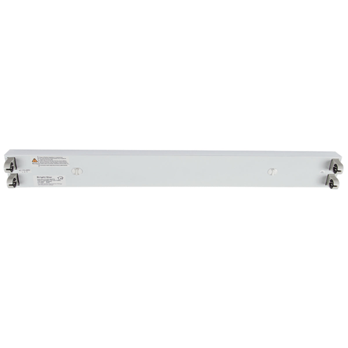 Wide Body Open Channel LED Tube Fittings - Double - 600mm — white background