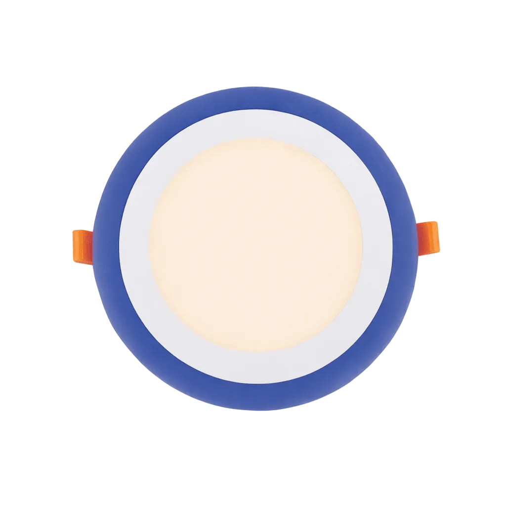 White + Blue LED Recessed Downlight - 6+3W / Round
