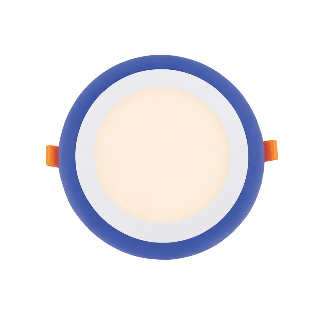 White + Blue LED Recessed Downlight - 12+4W / Round
