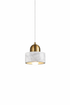 Retro X White Marble Pendant Light