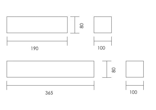 LED Wall Light Matt Black Dimmable