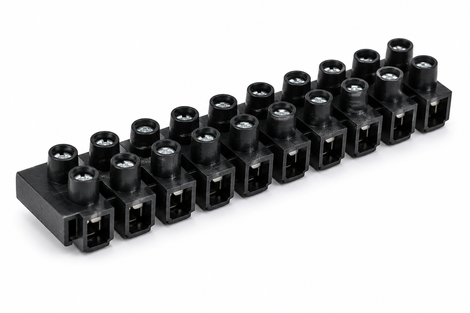 2.5mm 3A Black 12-Way Strip Connector