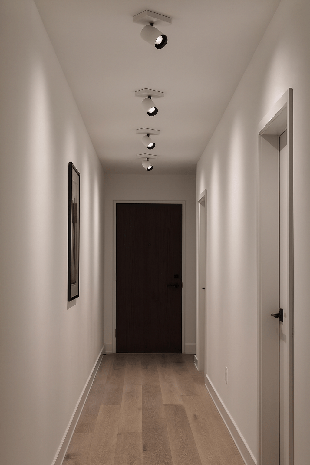 White Lone Square Ceiling Spotlight