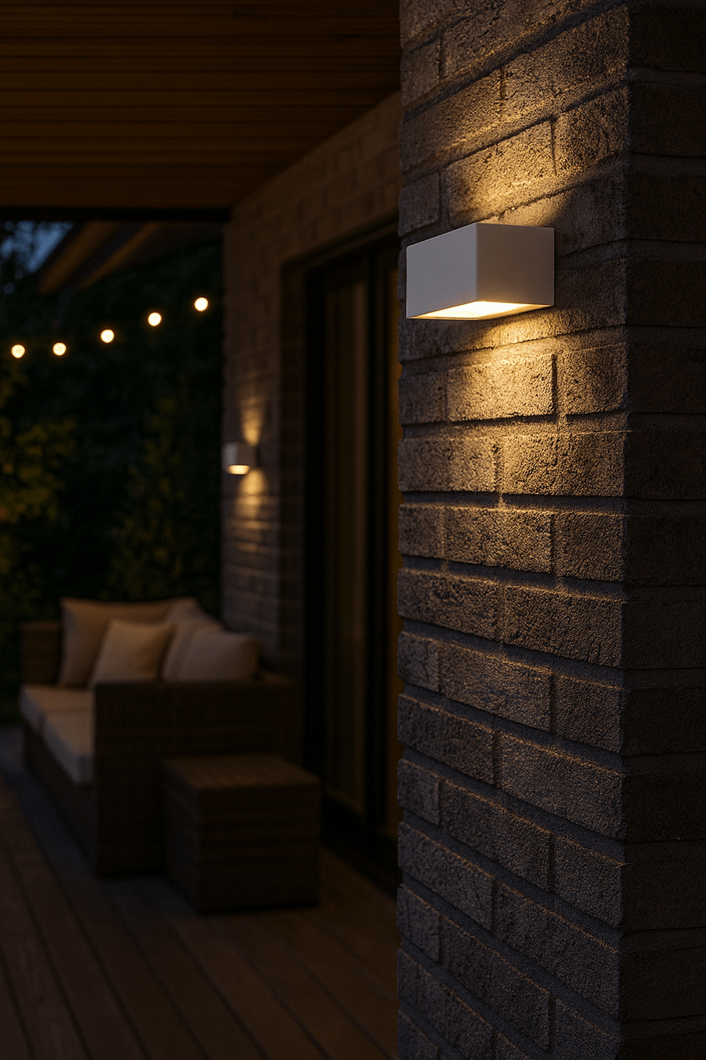 Mite Grey LED Wall Light Up & Down