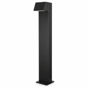 Sentry LED Bollard in sleek black design, ideal for outdoor pathways and garden edges.