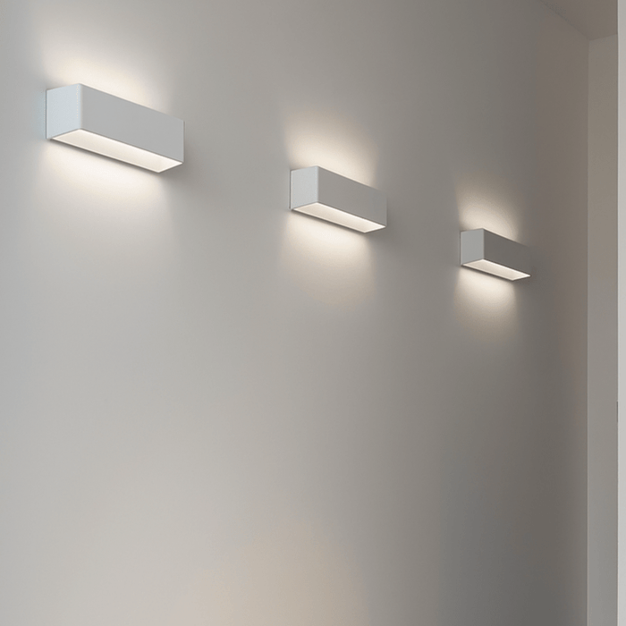 LED light design highlighting exposed beam structure in vaulted ceiling