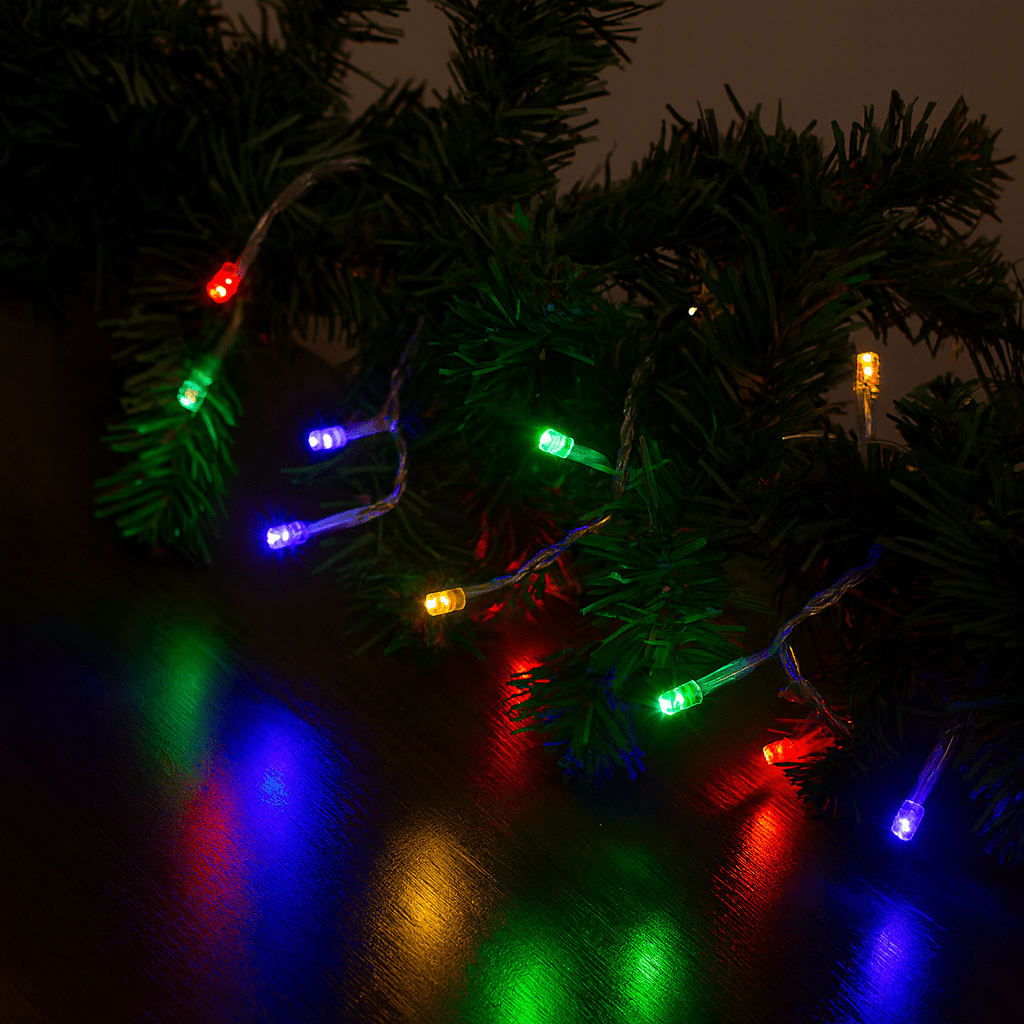 Multicolour LED Fairy Light Chain - Battery Operated