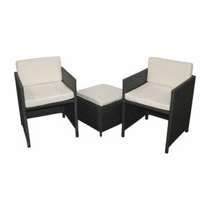 8 - Piece Grey & White Rattan Outdoor Patio Furniture Set - Future Decor