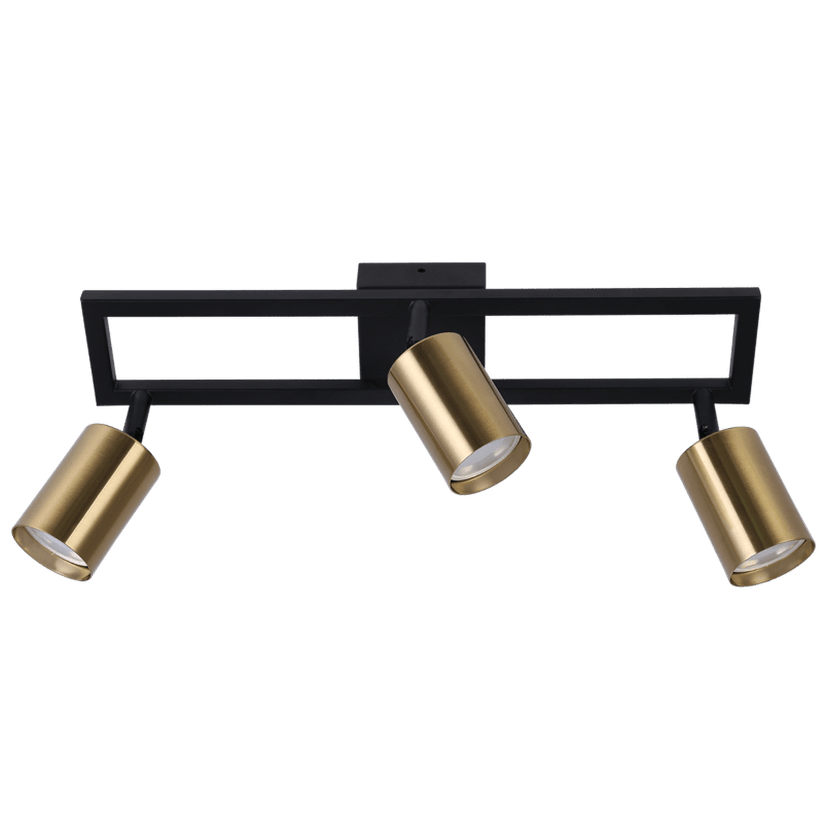 Sammi Black & Brass Spotlight - 3 Light — transparent background